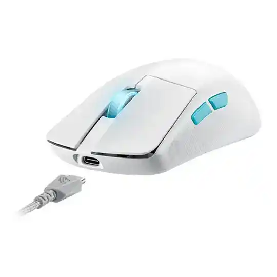 (image for) ASUS ROG Harpe Ace Aim Lab Edition Optical Wireless Gaming Mouse White